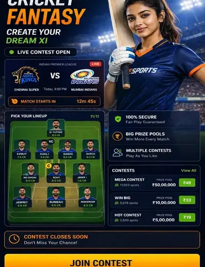 Hero11 (hero11) fantasy cricket & matchday visual 3